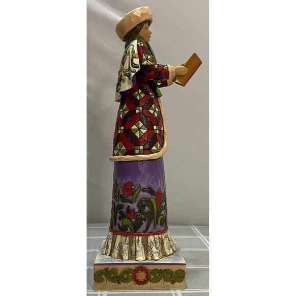 Jim Shore WOMAN CAROLER 2006 Here We Come Figurine 4005327 Heartwood Creek - Picture 2 of 10